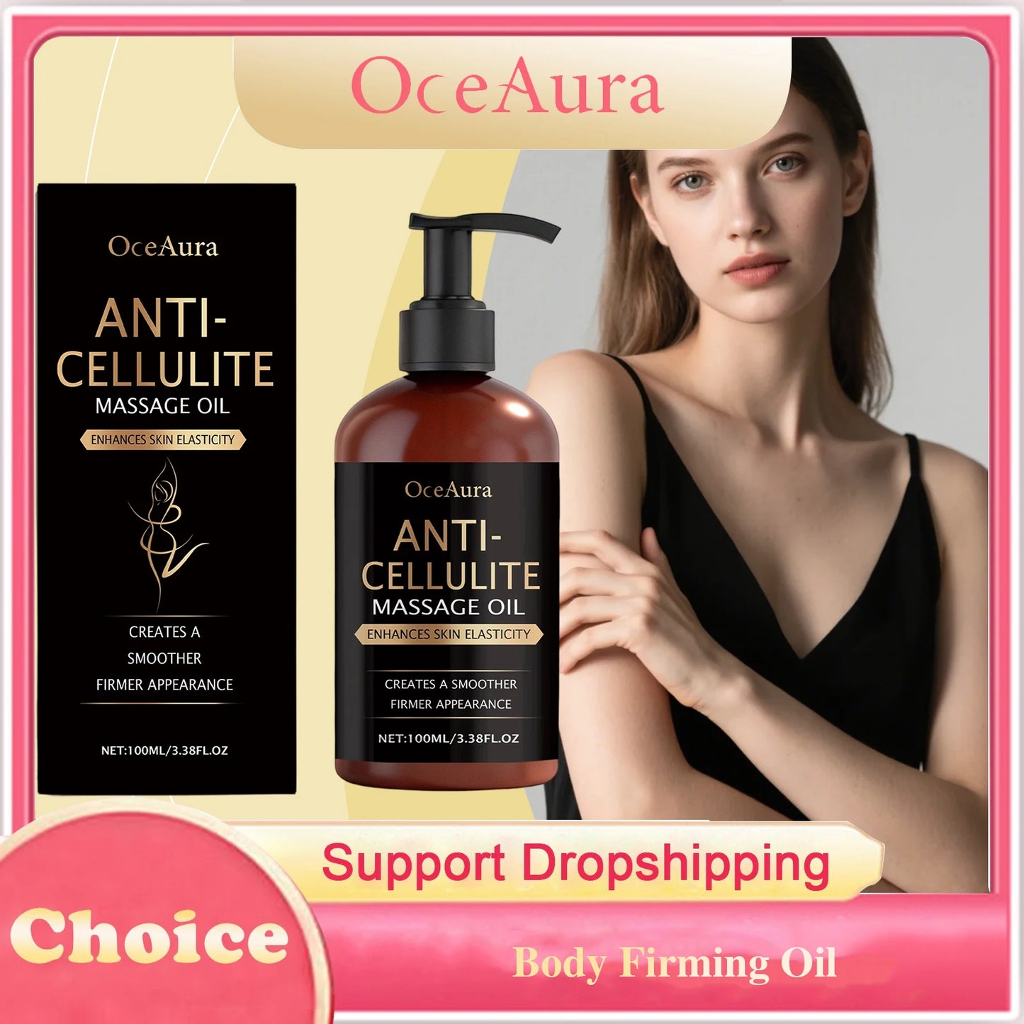 Body Firming Oil anti Cellulite Improve Sagging Tightening Nourishing Dry Skin Brightening Body Hydrating Massage Essential Oil