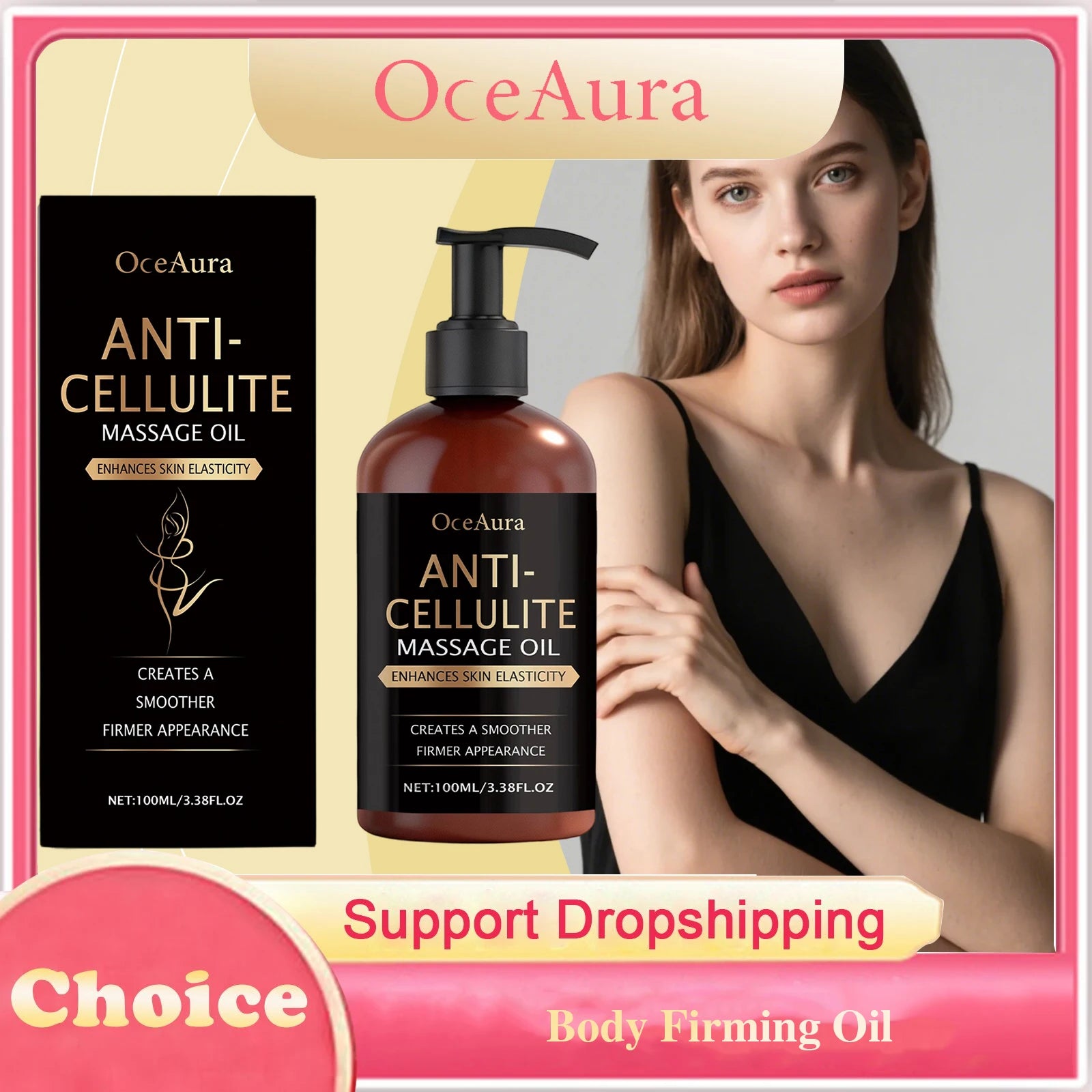 Body Firming Oil anti Cellulite Improve Sagging Tightening Nourishing Dry Skin Brightening Body Hydrating Massage Essential Oil